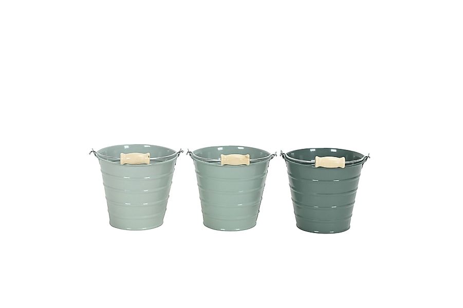 finehomegarden Blumentopf Eimer Metall mit Henkel günstig online kaufen