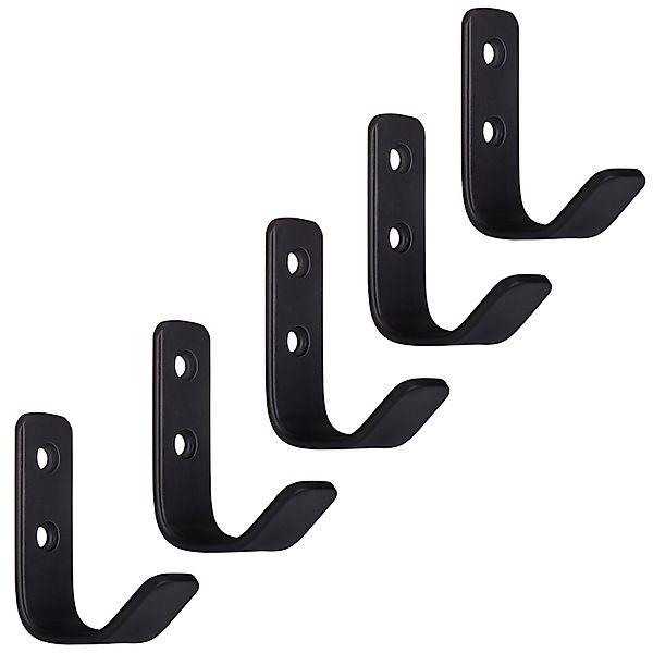 SO-TECH® Garderobenhaken ALBA echt Edelstahl schwarz günstig online kaufen