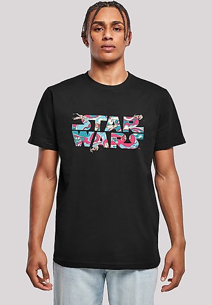 F4NT4STIC T-Shirt "Star Wars Wavy Ship Logo", Herren,Premium Merch,Regular- günstig online kaufen