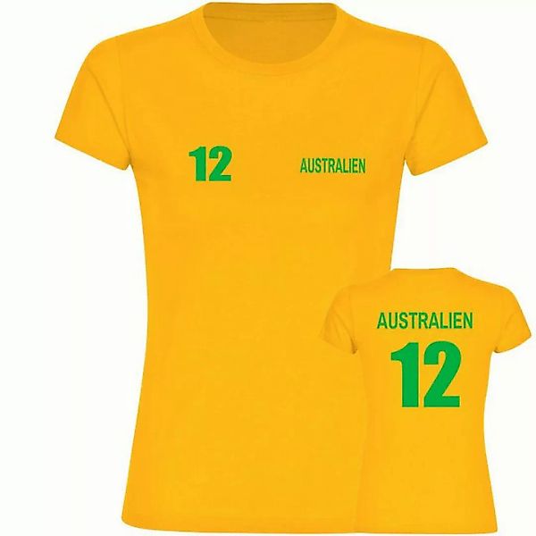 multifanshop T-Shirt Damen Australien - Trikot Nummer 12 - Frauen günstig online kaufen