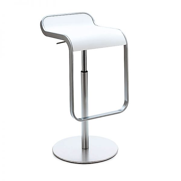 lapalma LEM S80 Barhocker | Sitz weiß lackiert | Gestell verchromt günstig online kaufen