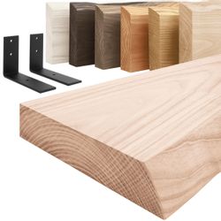 LAMO Manufaktur Wandregal Holz Baumkante Regal günstig online kaufen