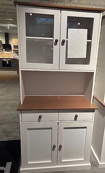 Neumarkt Abverkauf Buffetschrank Breite ca. 90 cm Kiefer Weiß / Sepia Braun günstig online kaufen