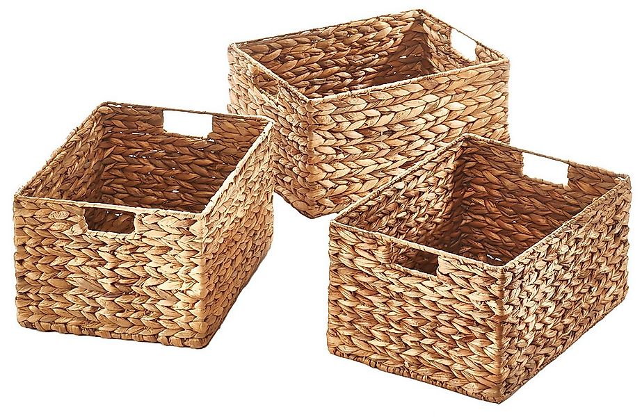Kobolo Vogelhaus Regalkörbe Gr. L im 3er Set aus Wasserhyazinthe günstig online kaufen