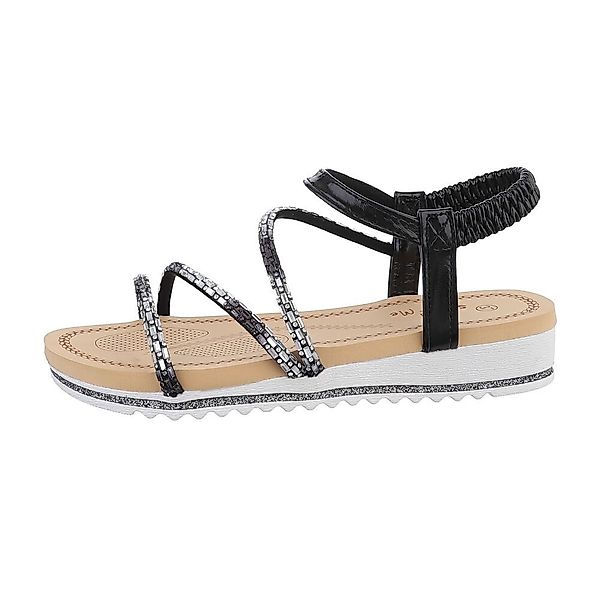 Ital-Design Damen Freizeit Riemchensandalette (85960206) Keilabsatz/Wedge günstig online kaufen