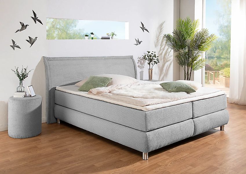 INOSIGN Boxspringbett ""Coloma" erhältlich in H2, H3 oder H4 inkl. Topper", günstig online kaufen