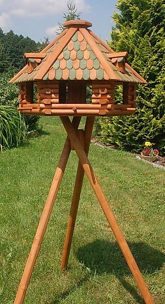 DSH DEKO SHOP HANNUSCH Vogelhaus XXL Luxus Vogelhaus mit Solarbeleuchtung V günstig online kaufen