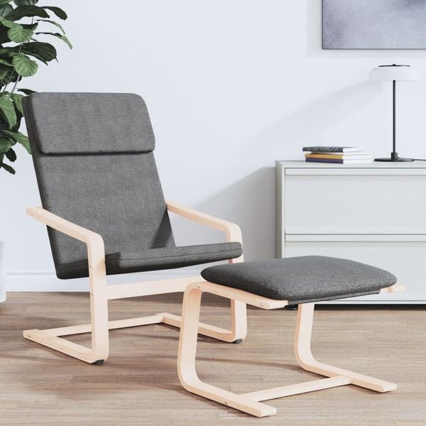 vidaXL Polsterhocker Fußhocker Dunkelgrau 51x41x40 cm günstig online kaufen