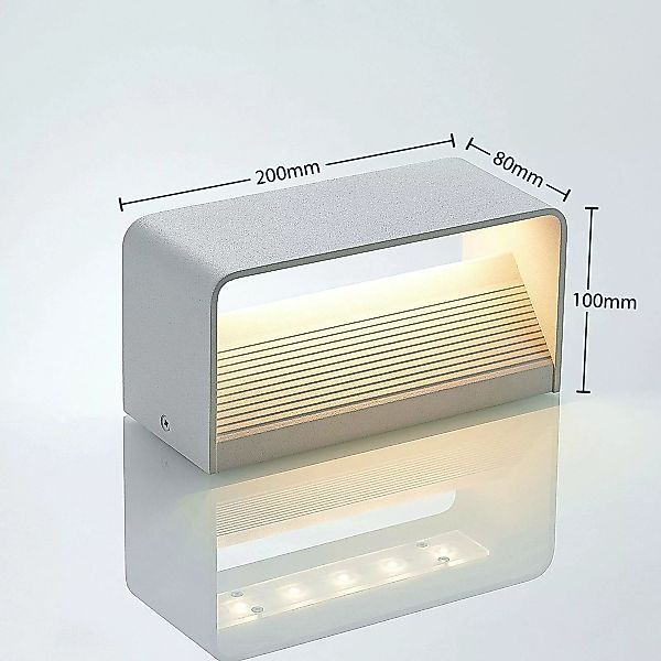 LED-Wandleuchte Lonisa, weiß, 20 cm günstig online kaufen