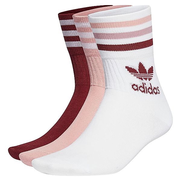 Adidas Originals Mid Cut Crew Socken EU 34-36 White / Wonder Mauve / Shadow günstig online kaufen