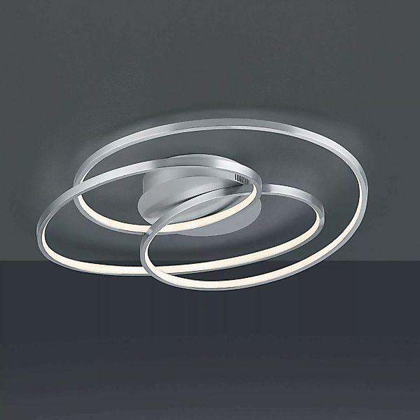 Trio LED Deckenleuchte Gale Nickel matt 135 mm x 600 mm x 430 mm günstig online kaufen