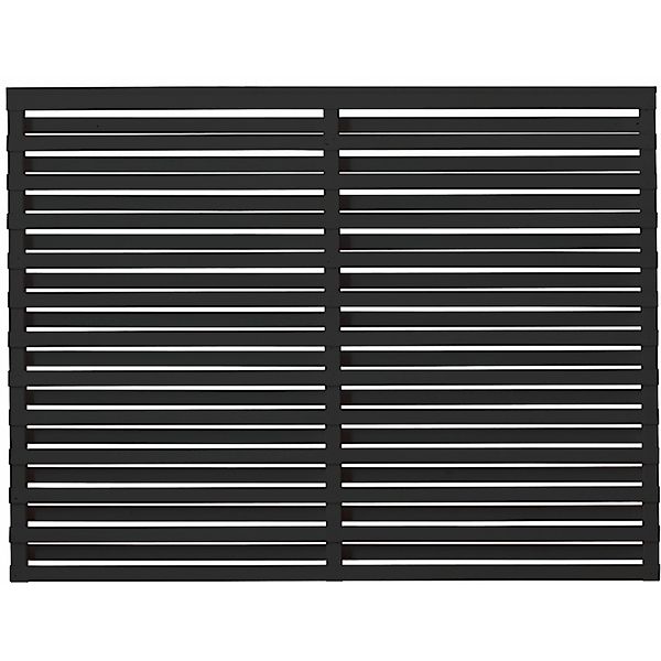Sichtschutzzaun Osaka Nadelholz Schwarz 180 cm x 136 cm günstig online kaufen