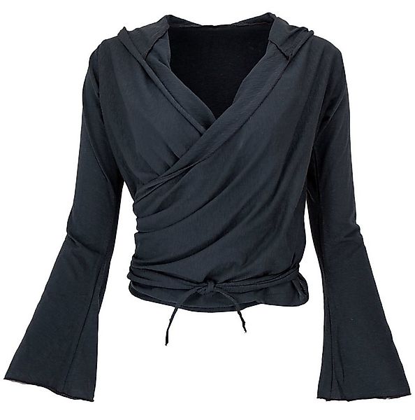 Guru-Shop Longsleeve Wickelshirt, Yogashirt, Langarmshirt mit.. alternative günstig online kaufen
