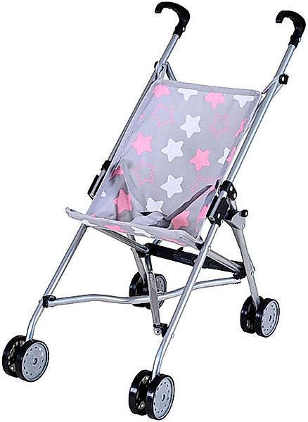 Knorrtoys® Puppenbuggy Sim - star grey pink günstig online kaufen
