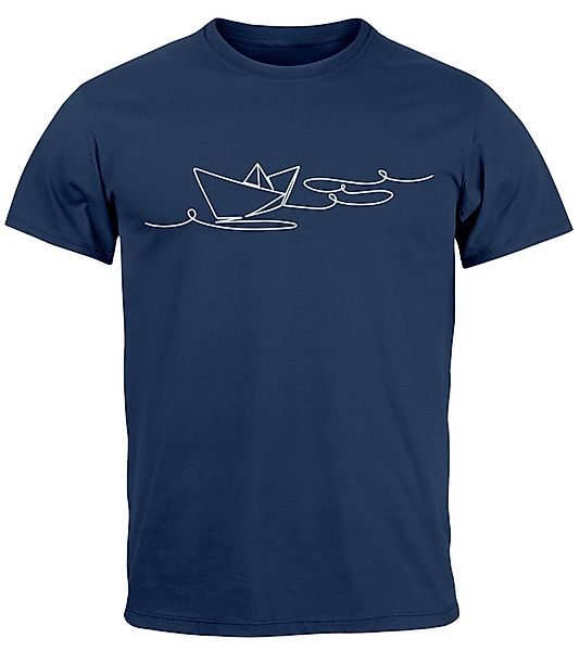 Neverless Print-Shirt Herren T-Shirt Boot Polygon günstig online kaufen