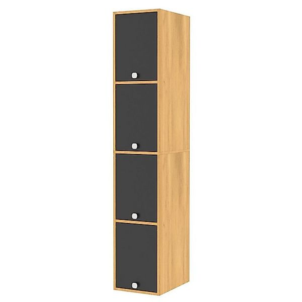 FUFU&GAGA Hochschrank Hochschrank für Büro, Modernes Design, 4 Fächer, Holz günstig online kaufen