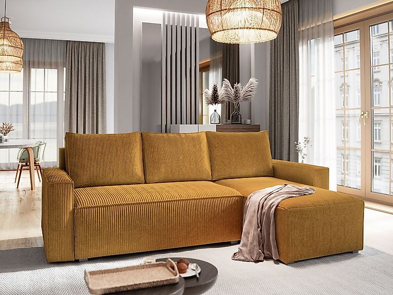 Masseno Ecksofa POTARO mit Schlaffunktion L-Form, Sofa mit Bettkasten günstig online kaufen