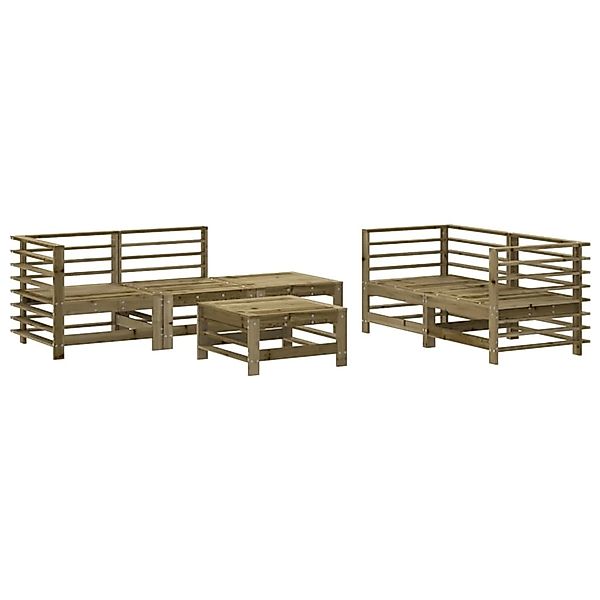 vidaXL 6-Tlg Garten-Lounge-Set Imprägniertes Kiefernholz 3186206 günstig online kaufen