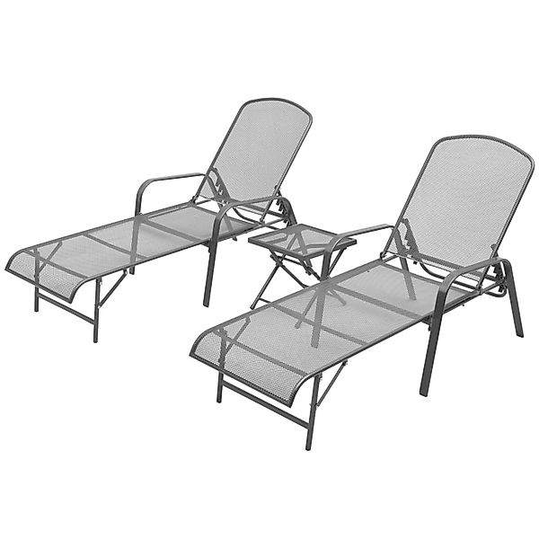 vidaXL Gartenliege Sonnenliegen 2 Stk. mit günstig online kaufen