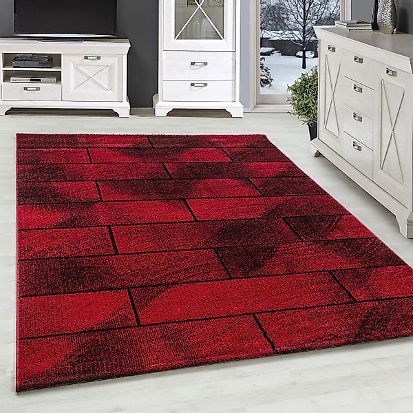 SIMPEX24 Teppich Geometrisch Design, Läufer, Höhe: 10 mm, Modern Kurzflor T günstig online kaufen