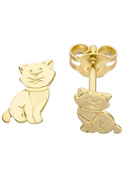 JOBO Paar Ohrstecker "Katze", 333 Gold günstig online kaufen