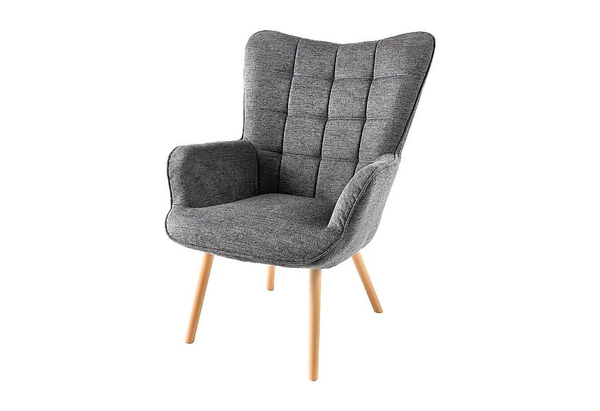 riess-ambiente Sessel SCANDINAVIA grau / natur (Einzelartikel, 1-St), Wohnz günstig online kaufen