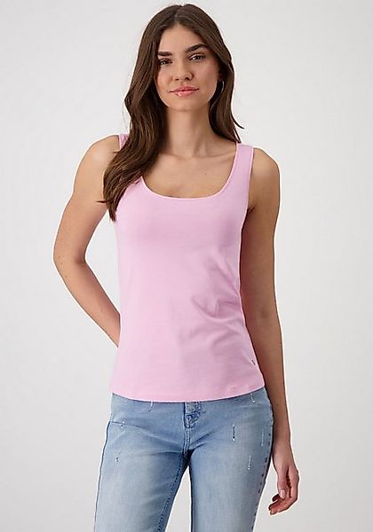 Monari Tanktop Top Basic Mit tiefem Rundhalsausschnitt günstig online kaufen