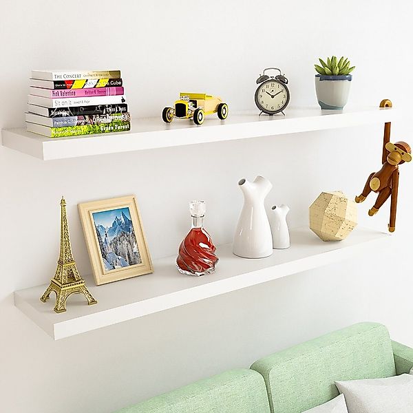 Casaria Wandboard, Weiß Hängeregal mit Halterung günstig online kaufen