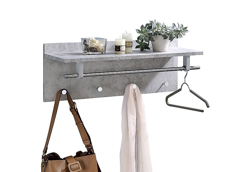 IDIMEX Garderobenhalter ULF, Wandgarderobe mit Kleiderhaken und Hutablage, günstig online kaufen