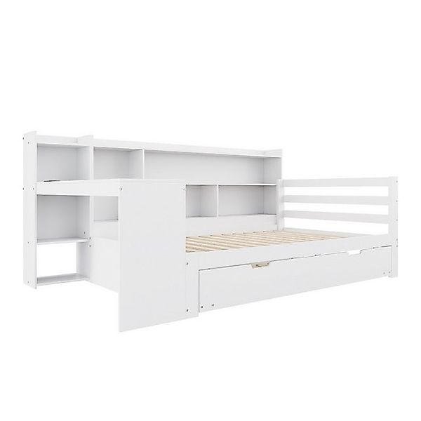 STILVORA Schlafsofa Daybett 90×200 cm Jugendbett mit Steckdose & Ausziehbet günstig online kaufen