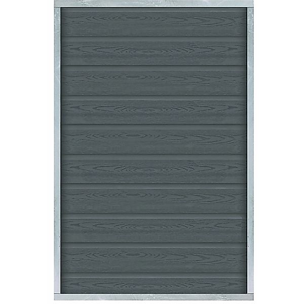 Sichtschutzzaun Artura WPC Schiefergrau 90 cm x 135 cm günstig online kaufen