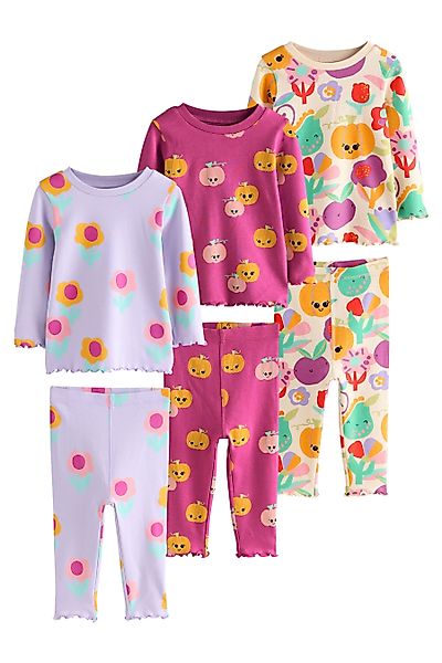 Next Pyjama 3er-Pack Snuggle Schlafanzüge, Kürbis günstig online kaufen