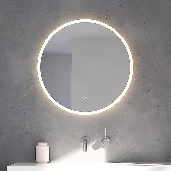 Loevschall Badspiegel "Atlas Rund, Badezimmerspiegel mit LED Beleuchtung, L günstig online kaufen
