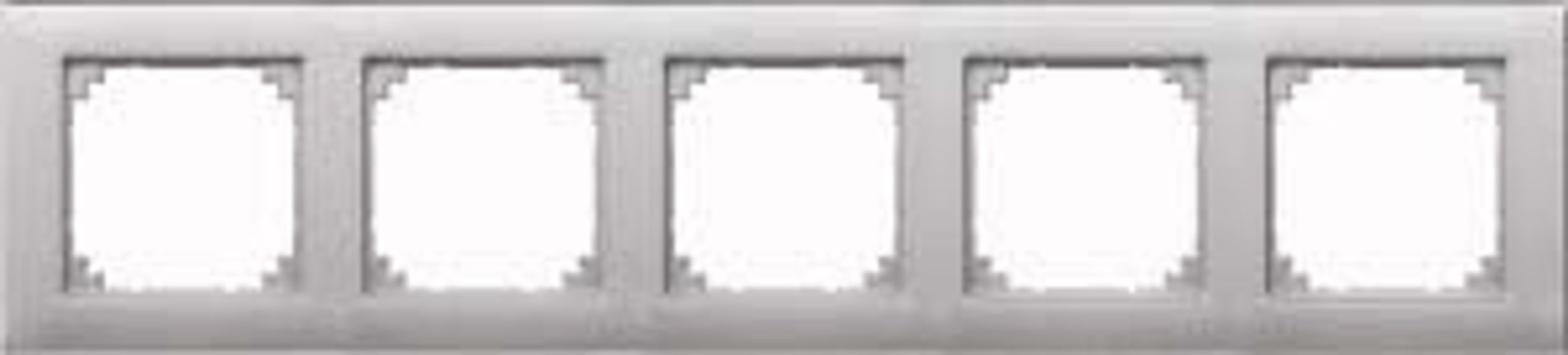 Merten Rahmen 5f.alu waage/senkrecht 486560 - 486560 günstig online kaufen