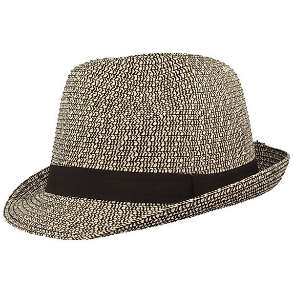 Breiter Strohhut knautschbarer Borten-Trilby günstig online kaufen