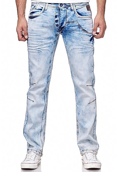 Rusty Neal Straight-Jeans im außergewöhnlichen Design günstig online kaufen