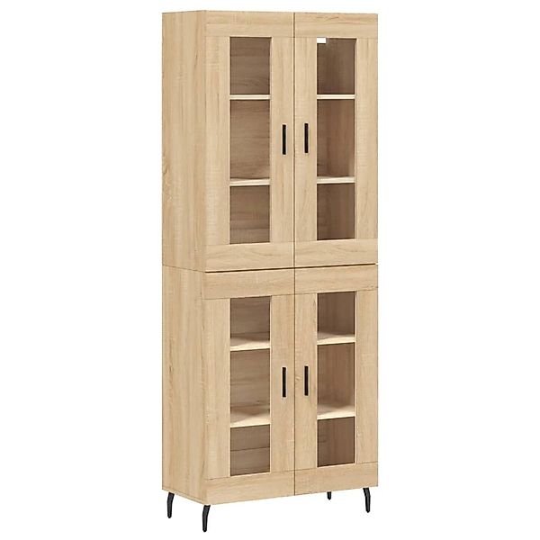 vidaXL Highboard Sonoma-Eiche 69,5x34x180 cm Holzwerkstoff 3198292 günstig online kaufen