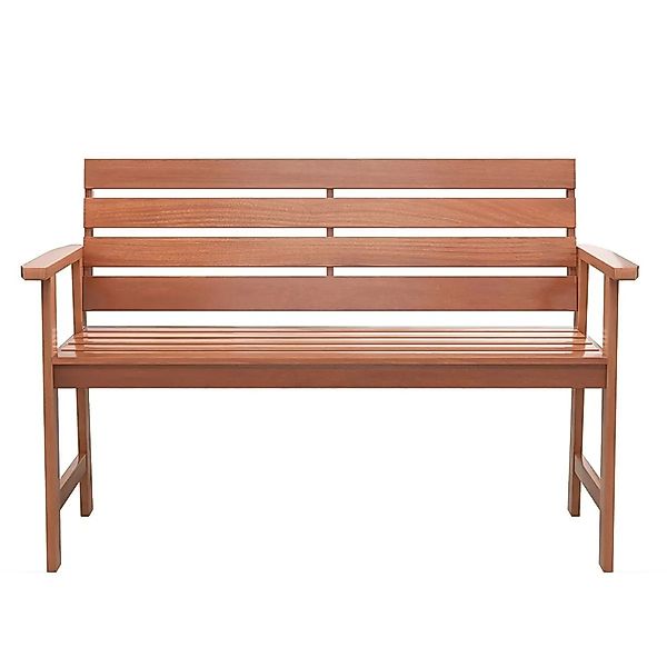 Costway Gartenbank aus Hartholz 2-Personen Wetterfest 120,5 x 64 x 84 cm günstig online kaufen