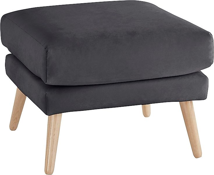 andas Hocker "Bille", mit Eiche-Beinen, Design by Morten Georgsen günstig online kaufen