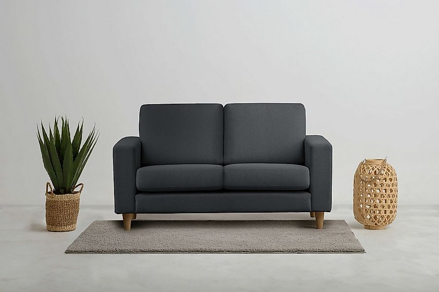 OTTO home 2-Sitzer "Tvinno" im skandinavischen Stil, mit Massivholzfüßen, B günstig online kaufen