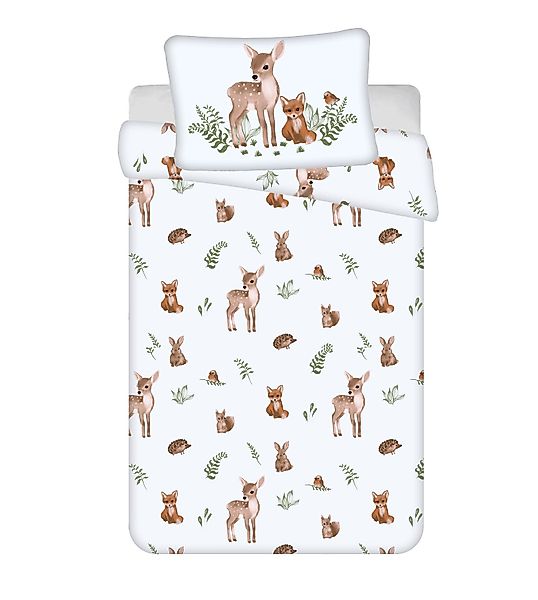 Jerry Fabrics Babybettwäsche Baby Bettwäsche-Set Waldtiere günstig online kaufen