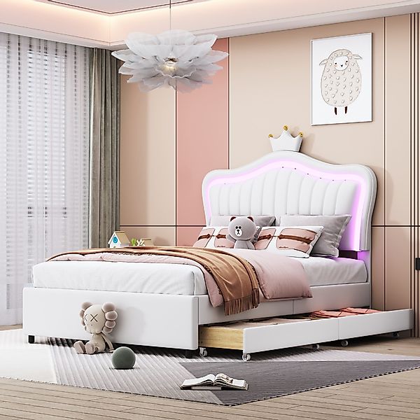 BlingBin Kinderbett Polsterbett 90x200 cm, Mit günstig online kaufen