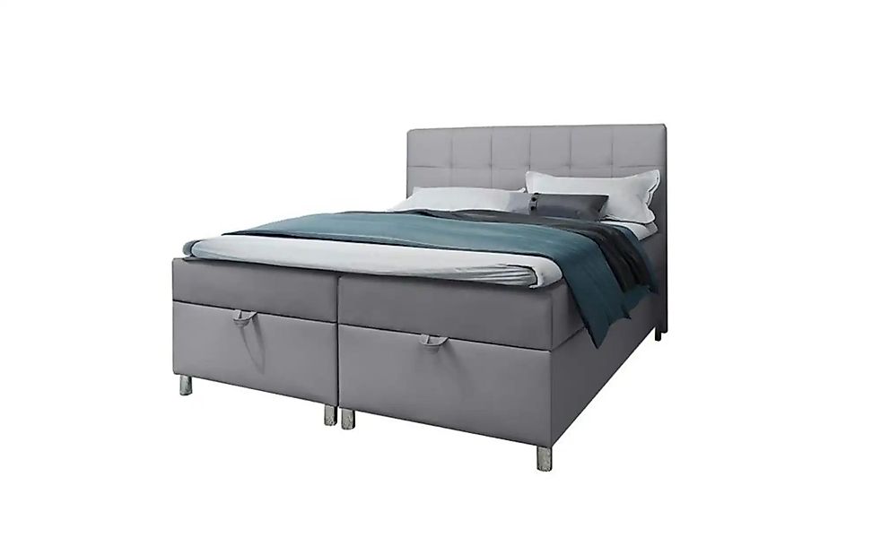 Boxbett mit Bettkasten Malabo ¦ grau ¦ Maße (cm): B: 140 H: 110 Betten > Ko günstig online kaufen