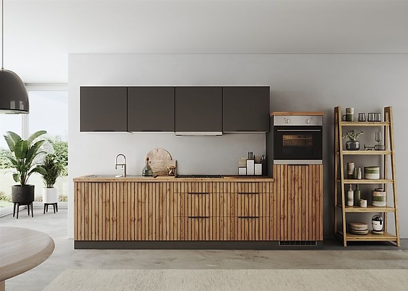 KOCHSTATION Küchenzeile »KS-Lagos2, Küche Komplettset, Breite 300cm«, wahlw günstig online kaufen