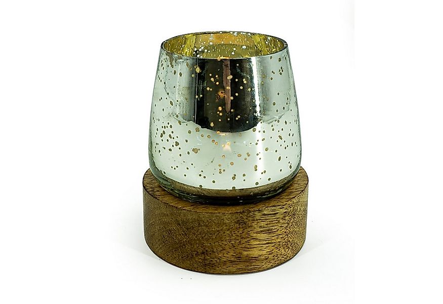 HTI-Living Teelichthalter Teelichthalter auf Mangoholzschale (Stück, 1 St., günstig online kaufen