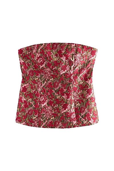 Next Bandeautop Längerer Metallic-Cover-up, Jacquardstruktur (1-tlg) günstig online kaufen