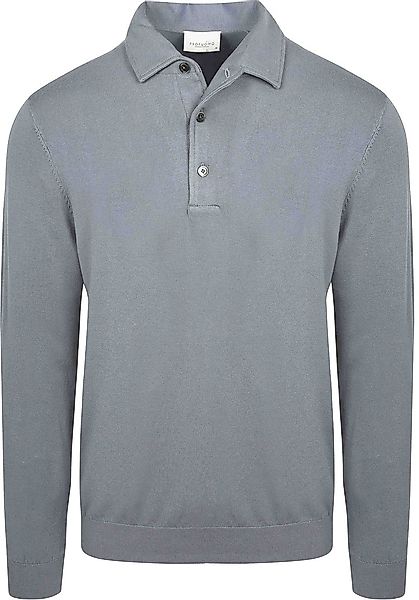 Profuomo Longsleeve Poloshirt Luxury Basic Blau - Größe XL günstig online kaufen