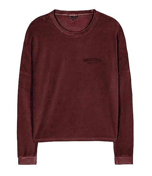 Herrlicher Rundhalspullover Smila Jersey Velour aus günstig online kaufen