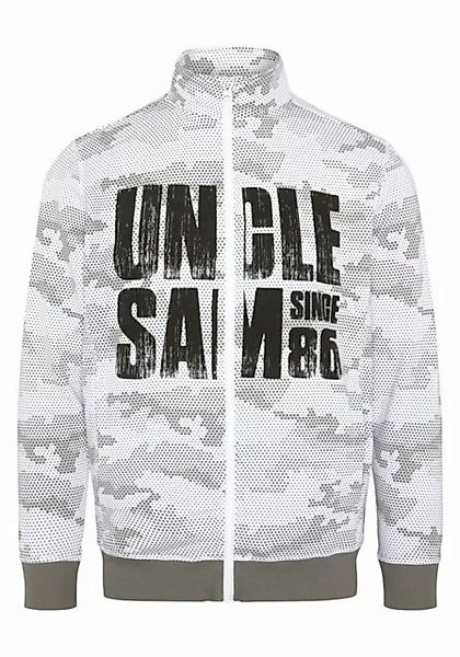 Uncle Sam Sweatjacke im Logo-Look günstig online kaufen
