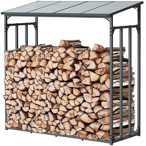 holz4home® Kaminholzregal Holzlager I Brennholzregal I Überdachung als Stap günstig online kaufen